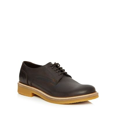 Brown 'Lincoln' casual Derby shoes